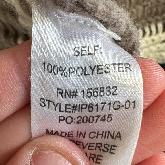 Boutique Checkered Open Front Long Sleeve Cardigan - Picture 3 of 4